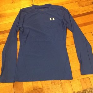 Under Armour heat gear, blue size YL